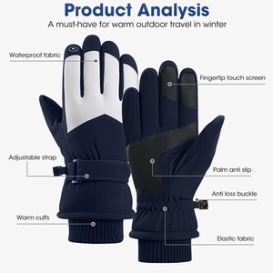 Guantes de Esquí de Alta Calidad en Oferta, Guantes Térmicos para Hombre, Resistentes al Viento, con Pantalla Táctil, para Deportes de Nieve al Aire Libre - Product Image 2