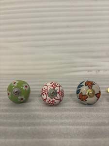 Tiradores de Cerámica Pintados a Mano, Pomos Decorativos para Gabinetes, Manijas Artísticas Únicas para Muebles, Pomos de Cerámica Premium - Product Image 5