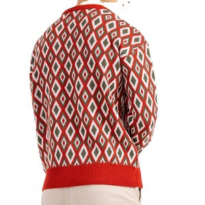 เสื้อสเวตเตอร์ถักแบบสวมศีรษะสำหรับผู้ชายผ้าคอตตอน/โพลีเอสเตอร์ปักลายสำหรับฤดูหนาว - Product Image 6