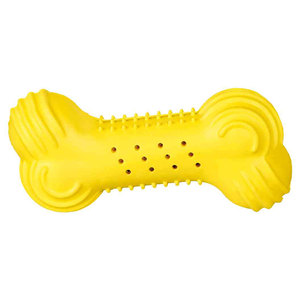 Juguete Masticable de Hueso de Caucho Natural de 11 cm para Perros, Cuidado Dental para Mascotas - Product Image 1