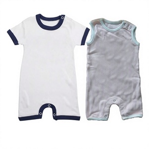 Ropa de algodón orgánico para niños pequeños, mono liso personalizado para bebé, mono, ropa para niños hecha de tela de Bambú - Product Image 1