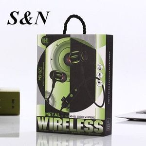 S&N <b>Wireless</b> Metal Stereo Earphones With <b>Mic</b> For Smart Devices - Product Image 5