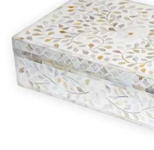 Caja MFD decorativa con incrustaciones de nácar estilo árabe, diseño artesanal de lujo para decoración del hogar, oficina, sala de estar, venta al por mayor B2B - Product Image 4