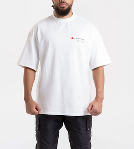 Camisetas de alta calidad 100% algodón con logo impreso personalizado, camisetas lisas unisex, tallas personalizadas, camisetas para hombre. - Product Image 4