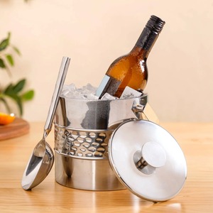 Cuillère à glace en métal moderne, indispensable pour la restauration, cuillère à glace en métal moderne réutilisable, accessoire de bar pour le service des boissons - Product Image 5