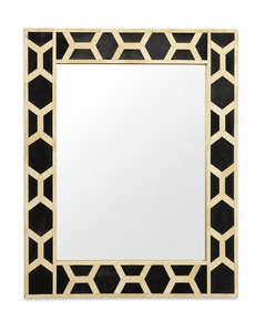 Luxury Wood Handmade Modern <b>Round</b> Framed Bone Inlay <b>Wall</b> <b>Mirror</b> by Hs Husnain Crafts - Product Image 3