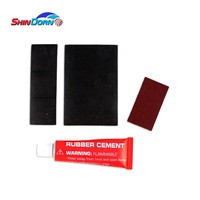 Kit de réparation de pneu plat de vélo d'urgence avec colle de ciment en caoutchouc pour chambre à air
