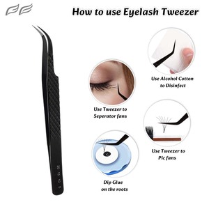 Best Lashing Tweezers Lash Extensions,Set Stainless Steel Isolation Volume Lash Tweezers OEM ODM Manufacturer by Bahasa Pro - Product Image 6