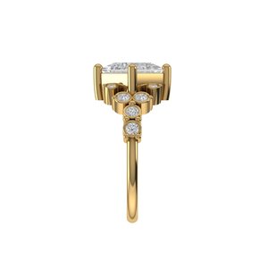 Brilliant Princess Cut Lab Grown Diamond <b>Ring</b> 925 Silver 9kt, 14kt, 18kt Gold Diamond <b>Rings</b> for Women's Engagement <b>Ring</b> - Product Image 4