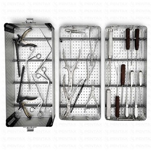 Estuche de Esterilización para Instrumental de Columna Lumbar, Sistema de Instrumentos Neuroquirúrgicos de Acero Inoxidable para Cirugía Espinal Pentax CE - Product Image 3