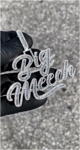 Nuevos Collares con Letras Incrustadas de Diamantes de Imitación Moissanite para Hombre, Estilo Hip Hop, Joyería de Moissanite - Product Image 4