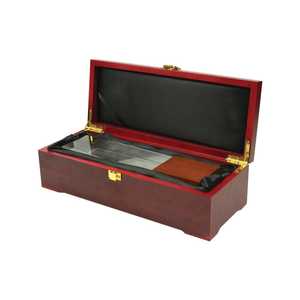 Bandeja de Cristal para Joyas en Forma de Cuboide con Elegante Base de Madera - Product Image 5