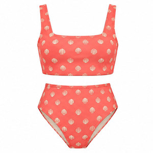 Combinaison de maillots de bain pour femmes 2026 – Textile confortable, bas taille haute – Idéale pour les vacances à la station balnéaire, au bord de la piscine, pour l'été et la plage - Product Image 1