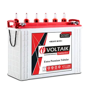 VOLTAIK 12v 120ah C20 שמש צינורי סוללה