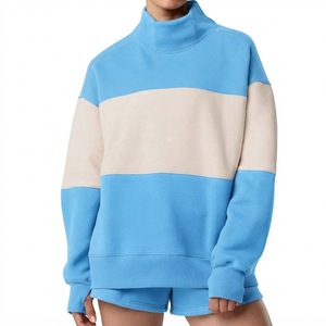 Sweat-shirt à col montant personnalisé pour femme, pull à manches longues, style décontracté, confortable, coupe ample, pour tous les jours - Product Image 6