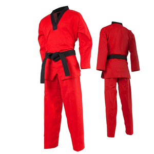 Custom Logo Taekwondo Dobok Uniform Breathable Polyester Cotton Quick Dry Shrink-Proof Unisex Adult - Product Image 1