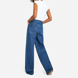 กางเกงยีนส์ผู้หญิงดีไซน์ล่าสุดสำหรับฤดูหนาว สวมใส่สบาย คุณภาพพรีเมียม ผลิตจากผ้าฝ้าย 100% เป็นมิตรต่อสิ่งแวดล้อม แห้งเร็ว รับผลิตแบบ OEM - Product Image 4