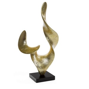 Escultura Moderna de Figura Humana Abstracta en Color Negro con Base de Mármol, Adorno Decorativo para Decoración de Hogar de Lujo, Esculturas Artísticas para Decoración del Hogar - Product Image 4