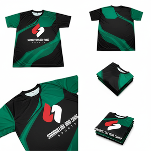 เสื้อยืดกีฬาผู้ชายแบบกำหนดเอง แห้งเร็ว ระบายอากาศได้ดี เสื้อเจอร์ซีย์ฝึกซ้อมลำลอง ชุดทีม พิมพ์ลายแบบซับลิเมชั่น ขายส่ง - Product Image 6