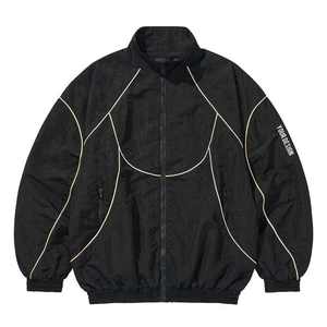 Men's Blue Waterproof Windproof Sporty <b>Quilted</b> Jacket Zipper Stand Collar Pockets <b>Thick</b> Filled Custom Print Winter Wear - Product Image 3