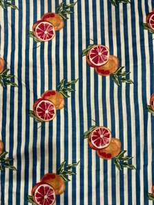 Tissu en coton cambre biologique léger imprimé au bloc, motif floral indien doux pour vêtements de filles, projets domestiques, sacs et rideaux - Product Image 5