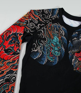 เสื้อรัดกล้ามเนื้อแขนยาวสำหรับบราซิลเลียนยิวยิตสูแบบปรับแต่งได้สำหรับผู้ชาย - ผ้าสแปนเด็กซ์น้ำหนักเบา ทนทาน อุปกรณ์ศิลปะการต่อสู้ที่ใช้งานง่าย - Product Image 3