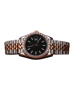 New Full Plated Black Dial Quartz Watches Anniversary And Wedding Gift For Men's from Indian Supplier - Product Image 1