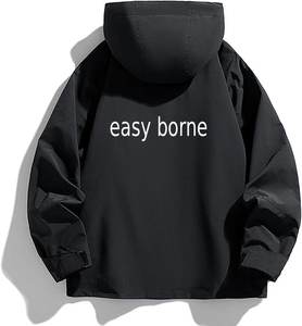 Veste coupe-vent légère pour homme, veste softshell pour le golf en plein air, veste à capuche pour la course à pied, la randonnée, les sports, vestes coupe-vent - Product Image 2