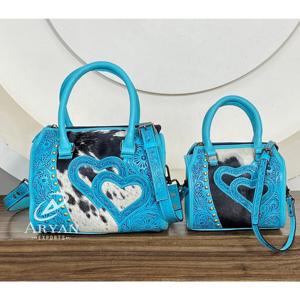 Nouveau Sac de Voyage de Luxe en Cuir de Vachette Véritable Fait Main par un Designer 2026 – Sac Polochon Portable Style Western pour Week-end - Product Image 1