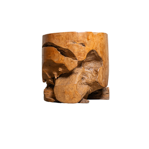 ARTERRA Premium Rustic Teak Root Coffee <b>Table</b> <b>Set</b> with Natural Wood <b>Stools</b> Handmade Living Room Furniture for Home Hotels/Villas - Product Image 3