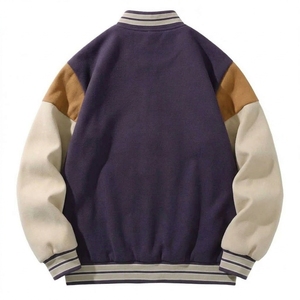 Embroidered Canvas Stand Collar Custom Personalized Letter Varsity Jacket Autumn Windproof Streetwear <b>Windbreaker</b> - Product Image 2