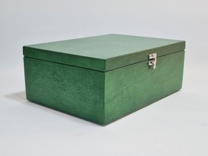 Decorative Green Wooden Organizer <b>Storage</b> Box Perfect For <b>Tabletop</b> <b>Storage</b> Home Decor And Personal Belongings From India - Product Image 2