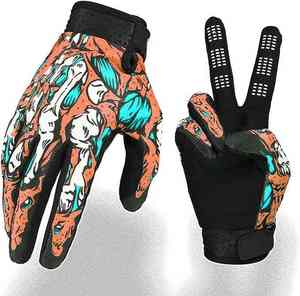 Gants de moto en cuir unisexes pour l'hiver, gants de motocross, gants de course tout-terrain, gants de conduite antidérapants à doigts entiers, qualité supérieure - Product Image 1