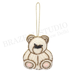 Decoraciones bordadas de tela de árbol de Navidad hechas a mano, adorno personalizado al por mayor con ancla de oveja Reno camello - Product Image 5