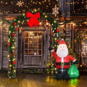 240*40*265cm Green PVC Christmas Arch with Ornaments for Holiday & Wedding Arch Decoration - Product Image 6