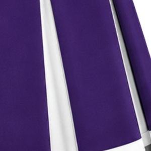 Jupe plissée pour femme, taille haute, violet foncé, blanc, noir, pour cheerleading, performance sportive, danse, uniforme de cheerleading - Product Image 5