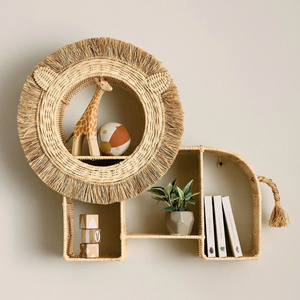 Handwicker Decorative Rattan Lion Shaped Shelf for Books Toys Organizing Wholesale from Vietnam - Product Image 2