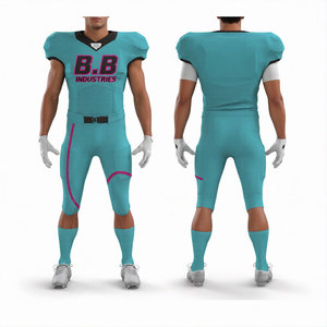 Uniforme de Fútbol Americano Personalizado al por Mayor con Logotipo, Pantalones Cortos Sublimados, de Alta Calidad, Transpirables y que Absorben la Humedad - Product Image 4