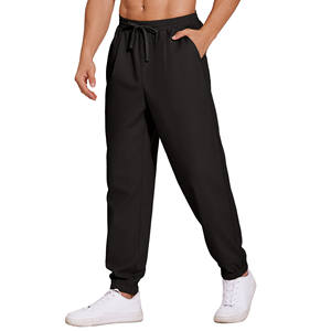 Pantalones Deportivos Transpirables para Hombre, Pantalones de Felpa de 350 g/m², Corte Holgado, Temporada de Verano, Algodón/Poliéster - Product Image 3
