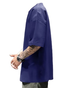 Nueva camiseta de primera calidad 100% algodón cómoda para hombre, corte holgado, logotipo personalizado serigrafiado, estilo urbano, camiseta para hombre 2026 - Product Image 3