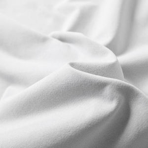 Men's <b>White</b> Short Sleeve O-Neck T-<b>Shirt</b> 100% Cotton Jersey Regular Fit Casual Blank 180 Grams <b>Plain</b> Dyed Knitted Breathable - Product Image 5