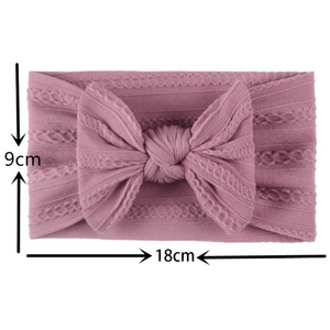 Diadema con nudo superior y lazo de gran tamaño para niña recién nacida, accesorio para el cabello estilo <span class=keywords><strong>turbante</strong></span> para bebés - Product Image 5
