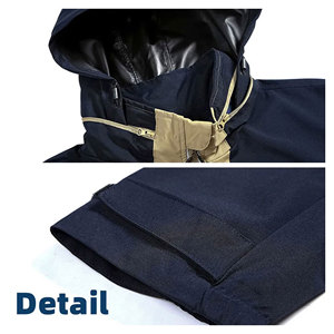 Windbreaker Men Casual Spring Autumn Lightweight <b>Jacket</b> New Arrival Hooded Contrast Color Zipper Up Stylish Comfortable - Product Image 5