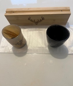 Nueva llegada: Taza de cuerno de búfalo para beber, estilo vikingo, con acabado natural, ecológica, de la marca India F S International. - Product Image 2