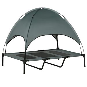Cuccia Portatile Rinfrescante per Animali Domestici 122x91 cm con Tettuccio Parasole Anti-UV Rimovibile e Lavabile in Tessuto Oxford per Piccoli Animali - Product Image 1