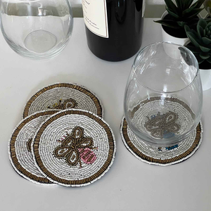 Premium Minimalist <b>Beaded</b> Cocktail <b>Coasters</b> Reusable for Kitchen Decor Crafted with Premium Craftsmanship for Promotional Use - Product Image 6