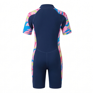 Custom Kids Short Sleeve <b>Wetsuit</b> Front Zip Neoprene Diving Suit Thermal Toddler Girls Boys Surfing Swimsuit - Product Image 2