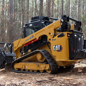 CAT 275 XE Compact Skid Steer with Mulcher Attachment <b>Powerful</b> Tree Grinder <b>Brush</b> Cutter for Farm Forestry and Land Clearing USA - Product Image 1