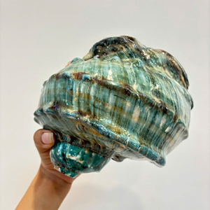 เปลือกหอยมุกขนาดใหญ่ขัดเงาสวยงาม สมบัติแห่งมหาสมุทร เปลือกหอยสังข์ขนาดใหญ่ เปลือกหอยเทอร์โบ เปลือกหอยสังข์สีเขียวขนาดยักษ์ - Product Image 2