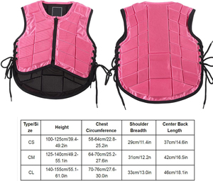 Chaleco de Seguridad Ecuestre de Primera Calidad, Transpirable, de Manga Corta, de Neopreno y Algodón, para Montar a Caballo, Protectores Corporales - Product Image 3